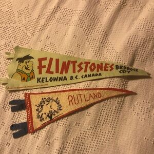 The Flintstones Kelowna Pennant - Vintage Cartoon Collectible
